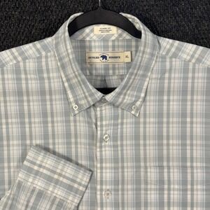Onward Reserve Performance Shirt Mens XL Classic Fit Blue Plaid Outdoor Hiking